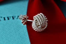 Load image into Gallery viewer, Tiffany &amp; Co. Silver Mesh Knot Weave Stud Earring *SINGLE*
