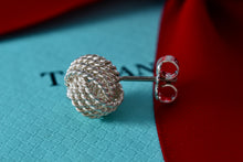 Load image into Gallery viewer, Tiffany &amp; Co. Silver Mesh Knot Weave Stud Earring *SINGLE*
