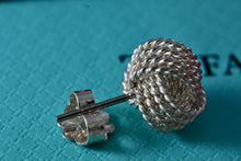 Load image into Gallery viewer, Tiffany &amp; Co. Silver Mesh Knot Weave Stud Earring *SINGLE*
