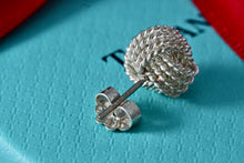 Load image into Gallery viewer, Tiffany &amp; Co. Silver Mesh Knot Weave Stud Earring *SINGLE*
