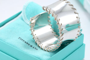 Tiffany & co. Silver Twist Coil Heavy Cuff Bracelet