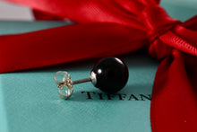 Load image into Gallery viewer, Tiffany &amp; Co. Silver 8mm Black Onyx Bead Bead Stud Earring *SINGLE*
