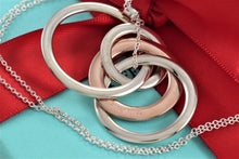 Load image into Gallery viewer, Tiffany &amp; Co. 1837 Silver Large Rubedo 4 Interlocking Circles Necklace
