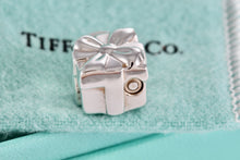 Load image into Gallery viewer, Tiffany &amp; Co. Silver Giftbox Padlock Charm Pendant
