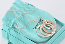 Load image into Gallery viewer, Tiffany &amp; Co. 1837 Silver Large Rubedo 4 Interlocking Circles Necklace

