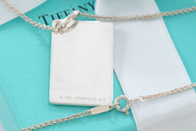 Load image into Gallery viewer, Tiffany &amp; Co. Mens Silver Red Enamel Ace of Hearts Poker Card Necklace
