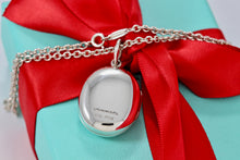 Load image into Gallery viewer, Tiffany &amp; Co. Silver Large Oval Locket 16&quot; Thick Chain Necklace
