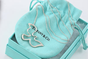 Tiffany & Co. Paloma Picasso Silver Dove Extra Large Necklace