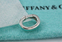 Load image into Gallery viewer, Tiffany &amp; Co. Blue Enamel Silver Oval Jump Ring Clasp
