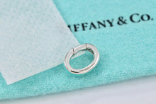 Load image into Gallery viewer, Tiffany &amp; Co. Blue Enamel Silver Oval Jump Ring Clasp
