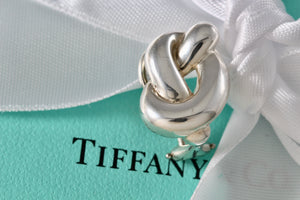 Tiffany & Co. Silver Pretzel Knot Clip-on Earring *SINGLE*