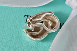 Tiffany & Co. Silver Pretzel Knot Clip-on Earring *SINGLE*