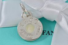Load image into Gallery viewer, Tiffany &amp; Co. 1837 White Enamel Circle Charm Pendant w/Clasp
