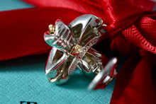 Load image into Gallery viewer, Tiffany &amp; Co. Signature &quot;X&quot; Small 18K Gold &amp; Silver Twist Rope Clip-On Earring *SINGLE*
