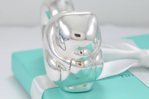 Tiffany & Co. Silver Squirrel & Nut Baby Rattle