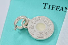 Load image into Gallery viewer, Tiffany &amp; Co. 1837 White Enamel Circle Charm Pendant w/Clasp
