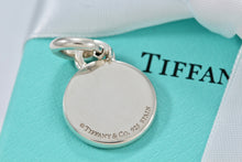 Load image into Gallery viewer, Tiffany &amp; Co. 1837 White Enamel Circle Charm Pendant w/Clasp
