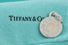 Load image into Gallery viewer, Tiffany &amp; Co. 1837 White Enamel Circle Charm Pendant w/Clasp
