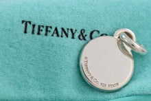 Load image into Gallery viewer, Tiffany &amp; Co. 1837 White Enamel Circle Charm Pendant w/Clasp

