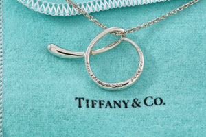 Tiffany & Co. Elsa Peretti Silver Alphabet XL Letter "A" Pendant Necklace