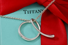 Load image into Gallery viewer, Tiffany &amp; Co. Elsa Peretti Silver Alphabet XL Letter &quot;A&quot; Pendant Necklace
