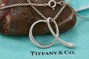 Tiffany & Co. Elsa Peretti Silver Alphabet XL Letter "A" Pendant Necklace