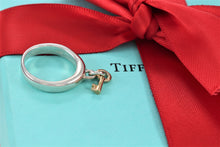 Load image into Gallery viewer, Tiffany &amp; Co. 18K Gold &amp; Silver Dangle Mini Key Ring Band
