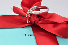 Load image into Gallery viewer, Tiffany &amp; Co. 18K Gold &amp; Silver Dangle Mini Key Ring Band
