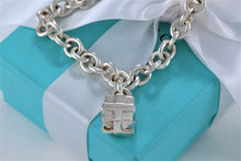 Load image into Gallery viewer, Tiffany &amp; Co. Silver Giftbox Padlock Charm Bracelet
