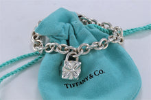 Load image into Gallery viewer, Tiffany &amp; Co. Silver Giftbox Padlock Charm Bracelet
