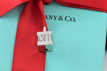 Load image into Gallery viewer, Tiffany &amp; Co. Atlas Silver Roman Numerals Cube Padlock Charm Pendant
