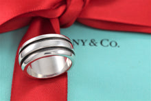 Load image into Gallery viewer, Tiffany &amp; Co. Atlas Silver Groove Band Ring
