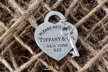 Load image into Gallery viewer, Return To Tiffany &amp; Co. Silver Replacement Heart &amp; Mini Key Pendant
