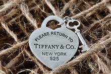 Load image into Gallery viewer, Return To Tiffany &amp; Co. Silver Replacement Heart &amp; Mini Key Pendant
