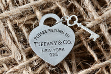 Load image into Gallery viewer, Return To Tiffany &amp; Co. Silver Replacement Heart &amp; Mini Key Pendant
