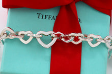 Load image into Gallery viewer, Tiffany &amp; Co. Silver Heart Links 7.5&quot; Bracelet
