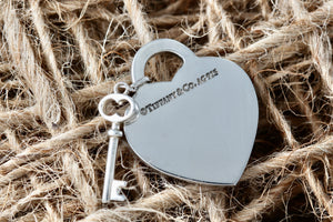 Return To Tiffany & Co. Silver Replacement Heart & Mini Key Pendant