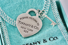 Load image into Gallery viewer, Return To Tiffany &amp; Co. Silver Replacement Heart &amp; Mini Key Pendant
