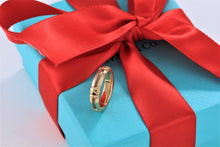 Load image into Gallery viewer, Tiffany &amp; Co. Atlas 18K Gold Stripe Roman Numeral Band Ring
