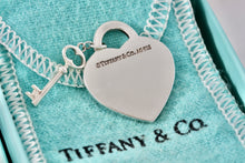 Load image into Gallery viewer, Return To Tiffany &amp; Co. Silver Replacement Heart &amp; Mini Key Pendant
