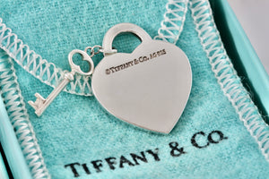 Return To Tiffany & Co. Silver Replacement Heart & Mini Key Pendant