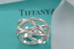 Tiffany & Co. Silver Knot Weave Ring