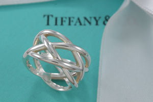 Tiffany & Co. Silver Knot Weave Ring