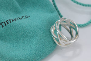 Tiffany & Co. Silver Knot Weave Ring