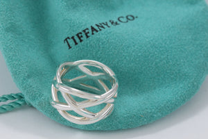 Tiffany & Co. Silver Knot Weave Ring