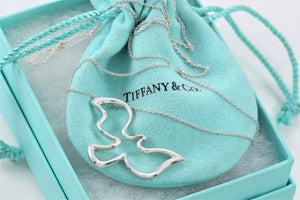 Tiffany & Co. Paloma Picasso Silver Dove Extra Large Necklace