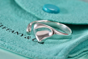 Tiffany & Co. Elsa Peretti Silver Full Heart Ring