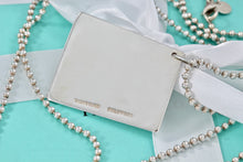 Load image into Gallery viewer, Tiffany &amp; Co. Silver Black Enamel Hollywood Directors Clapping Board Bead Chain Necklace
