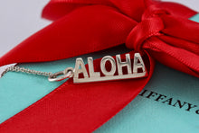Load image into Gallery viewer, Tiffany &amp; Co. Silver &quot;ALOHA&quot; Pendant Necklace
