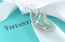 Load image into Gallery viewer, Tiffany &amp; Co. Silver Blue Enamel Ice Skate Charm
